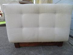  W J Sloane Unusual Milo Baughman Style Tufted Cube Lounge Chair with Matching Ottoman - 1581988