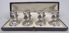  WG Keight English Edwardian Rococo Commedia dell Arte Place Card Holders 1907 - 4424293