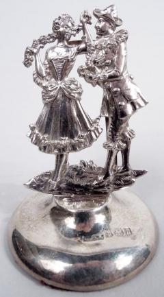  WG Keight English Edwardian Rococo Commedia dell Arte Place Card Holders 1907 - 4424349