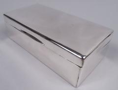  WH Manton English Modern Sterling Silver Box 1938 - 3772053