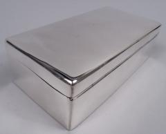  WH Manton English Modern Sterling Silver Box 1938 - 3772072