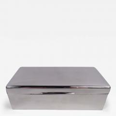  WH Manton English Modern Sterling Silver Box 1938 - 3781598