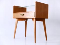  WK M bel Set of Two Mid Century Modern Walnut Nightstands by WK M bel Germany 1950s - 2963577