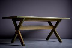  WK M bel WK M bel Dining Table in Green Pine Wood Germany 1960s - 3347228