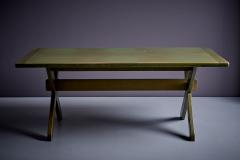  WK M bel WK M bel Dining Table in Green Pine Wood Germany 1960s - 3347232