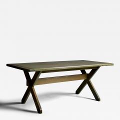  WK M bel WK M bel Dining Table in Green Pine Wood Germany 1960s - 3349051