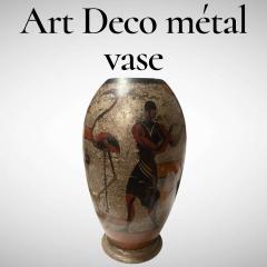  WMF Ikora 1930s Art D co m tal vase by WMF - 4320420