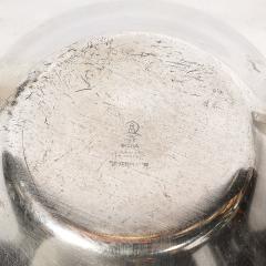  WMF Ikora Art Deco WMF Ikora Textural Silver Plated Bowl W Jet Black Linear Detailing - 4403530