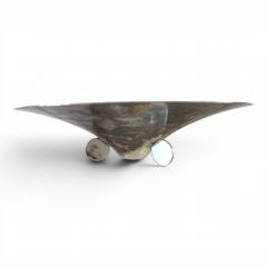  WMF Ikora WMF Ikora sculptural Bauhaus bowl silver plated brass by Paul Haustein 1920 - 4737829