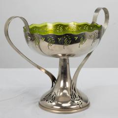  WMF W rttembergische Metallwarenfabrik W M F W Mf Art Nouveau Silver plated Centerpiece with Whiplash Handles Glass Liner - 4186821