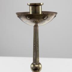  WMF W rttembergische Metallwarenfabrik W M F WMF Arts Crafts silver plated candlestick with bowl shaped drip tray base - 4188608