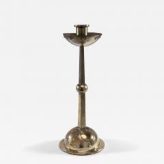  WMF W rttembergische Metallwarenfabrik W M F WMF Arts Crafts silver plated candlestick with bowl shaped drip tray base - 4205710