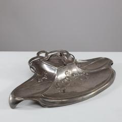  WMF W rttembergische Metallwarenfabrik W M F WMF Secessionist Art Nouveau Pewter Inkstand of Rectangular Organic Flowing Form - 4186838