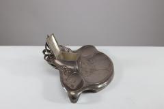  WMF W rttembergische Metallwarenfabrik W M F WMF Secessionist Art Nouveau Pewter Inkstand of Rectangular Organic Flowing Form - 4186840