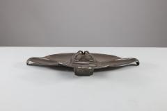  WMF W rttembergische Metallwarenfabrik W M F WMF Secessionist Art Nouveau Pewter Inkstand of Rectangular Organic Flowing Form - 4186842
