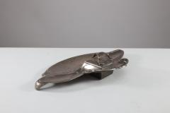  WMF W rttembergische Metallwarenfabrik W M F WMF Secessionist Art Nouveau Pewter Inkstand of Rectangular Organic Flowing Form - 4186843