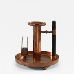  WMF W rttembergische Metallwarenfabrik W M F WMF an Aesthetic Movement Copper Chamber Candlestick in the Dr C Dresser Style - 4205707