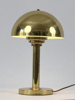  WSB Elegant Mid Century Modern Brass Table Lamp by WSB Germany 1970s - 4527414