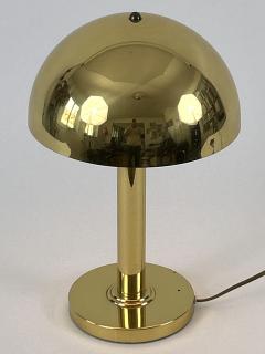  WSB Elegant Mid Century Modern Brass Table Lamp by WSB Germany 1970s - 4527415