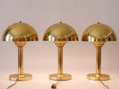  WSB Elegant Mid Century Modern Brass Table Lamps by WSB Germany 1970s - 3055880