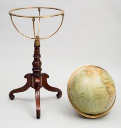  Wagner Debes Lehrm Anst of Leipzig 12 German Terrestrial Globe on Stand Circa 1880 - 107709