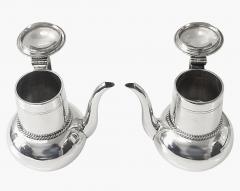  Wakely Wheeler Antique Silver bachelors caf au lait pair London 1913 Wakely and Wheeler - 3859314