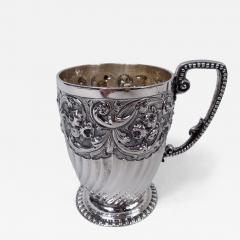  Wakely Wheeler English Victorian Classical Sterling Silver Baby Cup 1893 - 4545643