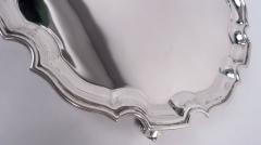  Wakely Wheeler Traditional English Georgian Sterling Silver Piecrust Salver Tray 1967 - 4147978