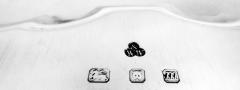  Wakely Wheeler Traditional English Georgian Sterling Silver Piecrust Salver Tray 1967 - 4147995