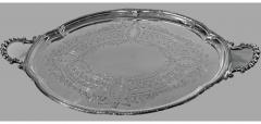  Walker Hall Antique Silver Plate Large Tray Walker and Hall C 1890 - 463975