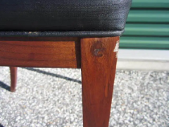  Walter Wabash Set of 4 Mid Century Modern Cathedral Style Walnut Dining Chairs - 3068999