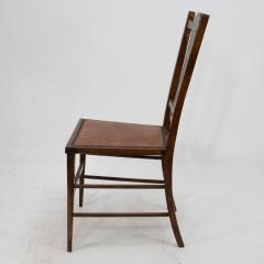  Waring Gillow Arts Crafts Side Chair with Ebony Pewter Inlays Probably Waring Gillow - 4186188