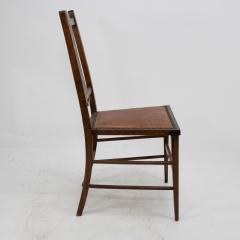  Waring Gillow Arts Crafts Side Chair with Ebony Pewter Inlays Probably Waring Gillow - 4186190