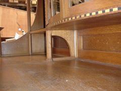  Waring Gillow Waring Gillows Style of M H Baillie Scott Arts Crafts Oak Inlaid Sideboard - 4192295