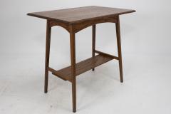  Waring Gillow Waring and Gillows A pair of Arts Crafts oblong side tables with curved aprons - 4186277