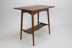 Waring Gillow Waring and Gillows A pair of Arts Crafts oblong side tables with curved aprons - 4186289