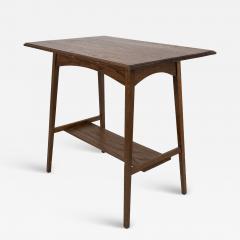  Waring Gillow Waring and Gillows A pair of Arts Crafts oblong side tables with curved aprons - 4232957