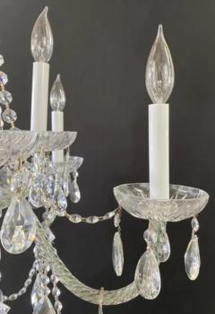  Waterford Art Deco Style Christal Chandelier in the Manor of Waterford 10 Arms - 2867300