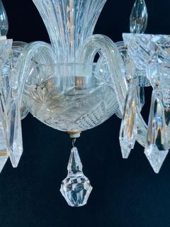  Waterford Stamped Waterford Six Light Art Deco Style Crystal Chandelier - 2491024