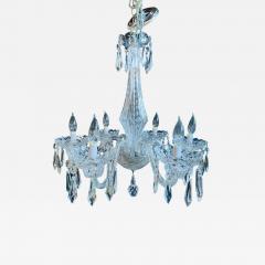  Waterford Stamped Waterford Six Light Art Deco Style Crystal Chandelier - 2492515