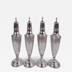  Watson Company Two Pairs of Watson Navarre Sterling Silver Salt Pepper Shakers - 3828870