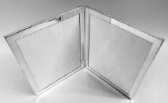  Web Silver Co American Modern Sterling Silver Double Diptych Picture Frame - 4239440