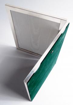  Web Silver Co American Modern Sterling Silver Double Diptych Picture Frame - 4239456