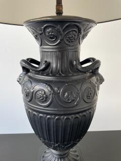  Wedgewood Neoclassical Basalt Ware Lamp - 3669355