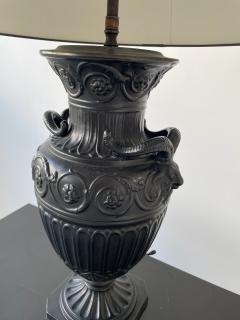  Wedgewood Neoclassical Basalt Ware Lamp - 3669358