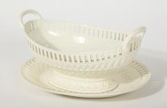  Wedgwood 3 Wedgwood Creamware Serving Bowls with Matching Platters - 1786913