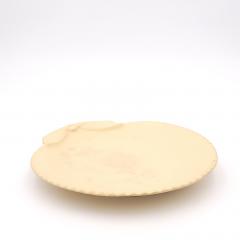  Wedgwood Wedgwood Caneware Scallop Shaped Plate Unglazed circa 1880 - 4485729