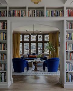  Weiman Elephant Chairs by Weiman style of Vladimir Kagan in Blue Velvet 1990s - 4505461