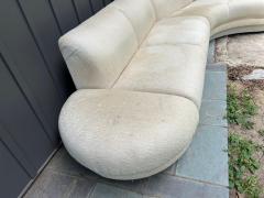  Weiman Fantastic Curved 3pc Weiman Modernist Cloud Form Sectional Sofa Mid Century - 4429149