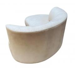  Weiman Mid Century Modern Curved Sculptural Serpentine Cloud Sofa or Chaise Lounge - 3208641